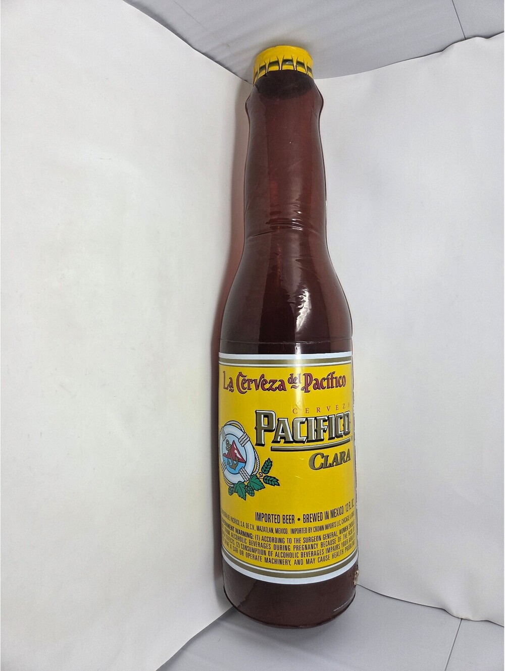 Pacifico Clara Blow Up Inflatable Beer Bottle 30" Bar Mancave Party Decor
